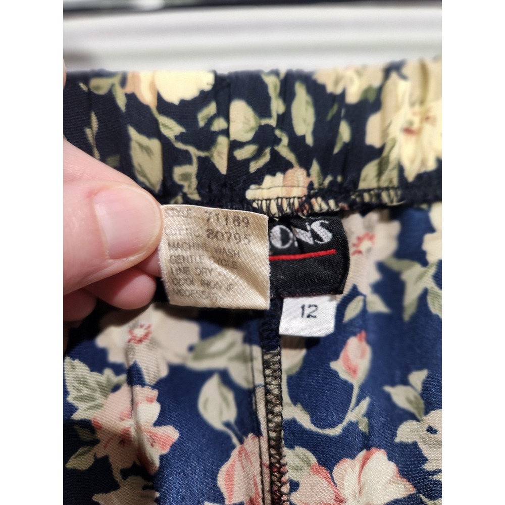 Vintage Notations 2 Piece Shirt + Culottes 10/12 Floral Cottagecore Grannycore - Picture 9 of 9